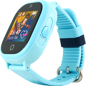 Детские часы-телефон с GPS-трекером "Кнопка жизни" Aimoto Ocean, синие