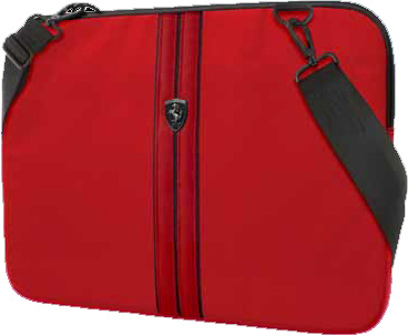 Сумка Ferrari для ноутбуков 15" Urban Sleeve Nylon/PU Carbon, Red [FEURCSS15RE]
