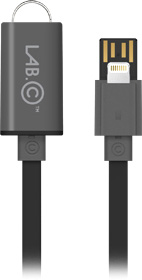Кабель LAB.C Strap USB to Lightning, 0.3 м, Silver [LABC-502-IS]