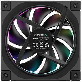 Вентилятор для корпуса Deepcool FL12 (3 pcs, 120mm, 2150rpm, 55 CFM, 32 дБ, PWM 4-pin, ARGB, black) (R-FL12-BKAPN3-G)