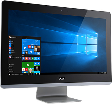 Моноблок Acer Aspire Z22-780 21.5" i3-7100T/4/1000/HDG630/DVDRW/CR/WiFi/BT/CAM/W10/Kb+Mouse, черный