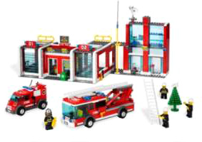 LEGO City 7208 Конструктор Лего Пожарное депо