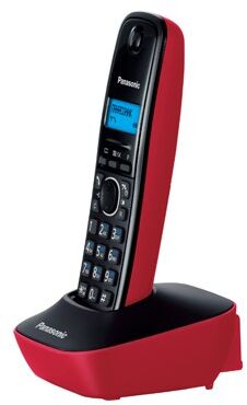 Р/Телефон Dect Panasonic KX-TG1611RUR красный/черный АОН