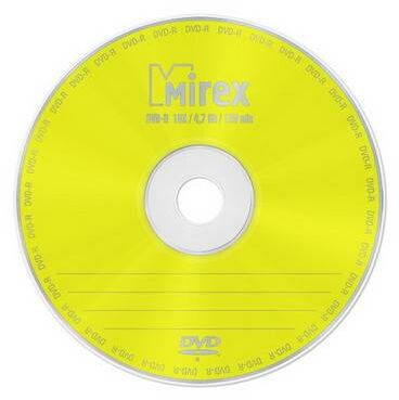 Диск DVD-R Mirex 4.7 Gb, 16x, Slim Case (5), (5/200)
