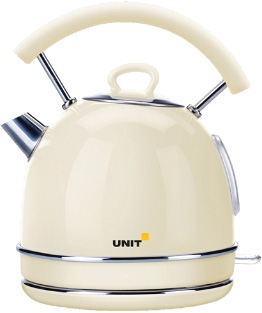 Чайник UNIT UEK-261, сталь, цветная эмаль, бежевый