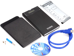 Контейнер для HDD 2.5" Zalman ZM-VE300 SATA серебристый, USB3.0 + функция Virtual Drive