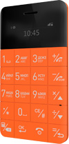 Мобильный ультратонкий телефон ELARI CardPhone (оранжевый)