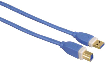Кабель USB 3.0 HAMA соединительный AmBm (3м, золотые контакты,)