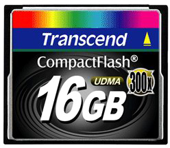 Карта памяти 16 Гб Compact Flash Transcend 300x [TS16GCF300]