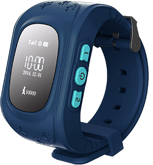 Детские часы-телефон с GPS-трекером "Кнопка жизни" K911, синие