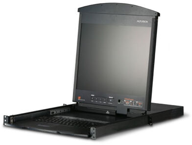 КВМ консоль ATEN 17" 1-Local/Remote Share Access 8-Port Multi-Interface Cat 5 Dual Rail LCD KVM over IP switch