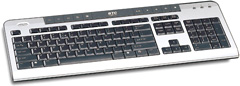 Клавиатура USB BTC-6301 Multimedia Silver-Black