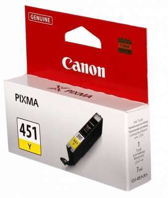 Картридж Canon PIXMA iP7240/MG6340/MG5440 (O) CLI-451Y, Y