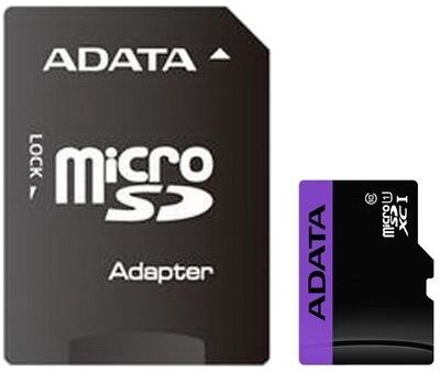 Карта памяти ADATA microSDXC 64GB ADATA Memory Card AUSDX64GUICL10-RA1 UHS-I Class 10, 50/10 MB/s, Adapter, RTL AUSDX64GUICL10-RA1 (796849)