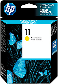 Картридж HP C4838A-E №11 (жёлтый, InkJet 2xxx, OfficeJet 91xx,K850, DesignJet 10,100,110,120)