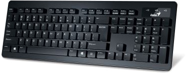 Клавиатура USB Genius SlimStar 130, Чёрная