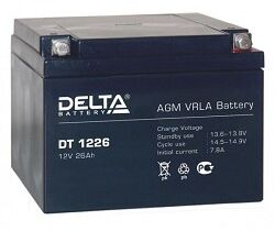 Delta DT 1226 (26 А\ч, 12В) свинцово- кислотный аккумулятор  
