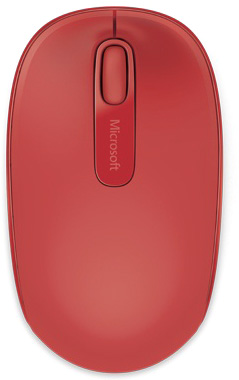 Мышь беспроводная Microsoft Retail Wireless Mobile Mouse 1850 Red USB (U7Z-00034)