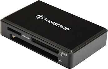 Устройство чтения/записи Transcend TS-RDF9K2 USB 3.1, чёрное