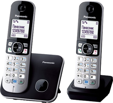 Телефон Panasonic KX-TG6812, чёрный