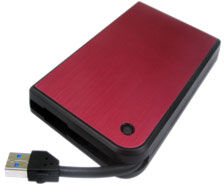Внешний корпус для HDD/SSD AgeStar 3UB2A14 SATA II пластик/алюминий красный 2.5"