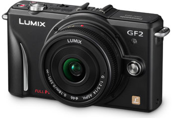 Цифровая фотокамера Panasonic Lumix DMC-GF2CEE-K Black Kit (Micro 4/3 14 мм)