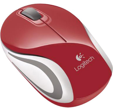 Мышь беспроводная Logitech Wireless Mouse M187 Red USB (910-002732)