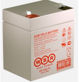 WBR Батарея GP1255 (12V/5.5Ah) (клеммы F2)