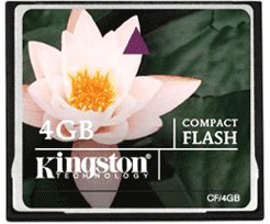 Карта памяти 4 Гб Compact Flash Kingston [CF/4GB]