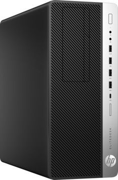 Компьютер HP EliteDesk 800 G3 SFF i5-7500/8/256SSD/HDG630/Multi/W10P/Kb+Mouse, черный