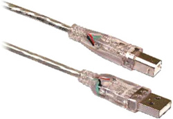 Кабель USB PHILIPS A,B разъемы 2 м с голубой подсветкой SWU1511