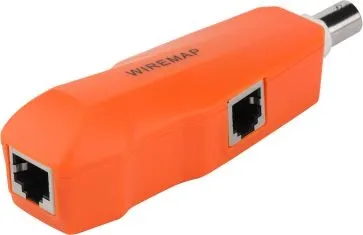 Тестер кабельный Lanmaster LAN-PRO-L/TPK-POE-8R оранжевый/черный