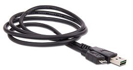 Кабель USB (m)-micro USB (m) 1.5м черный