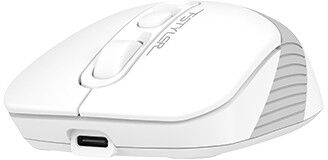 Мышь A4Tech Fstyler FB10C белый/серый оптическая (2400dpi) беспроводная BT/Radio USB (4but) [1583792]