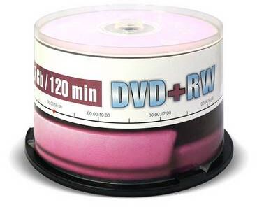 Диск DVD+RW Mirex 4.7 Gb, 4x, Cake Box (50), (50/300)