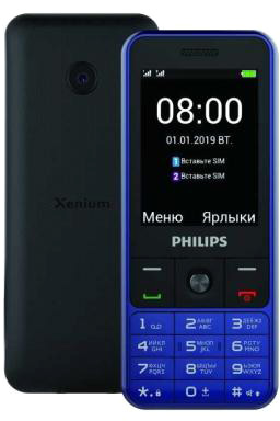 Мобильный телефон Philips E182 Xenium, Dual Sim, Blue