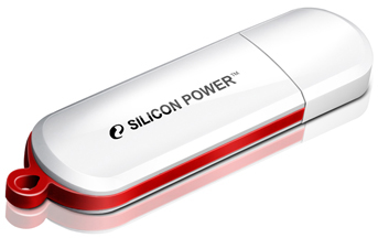 Модуль памяти USB2.0 Silicon Power LuxMini 320 16 Гб белый [SP016GBUF2320V1W]