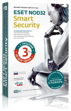 Антивирус ESET NOD32 Smart Security + Bonus, Box, 1год, 3ПК
