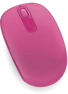 Мышь беспроводная Microsoft Retail Wireless Mobile Mouse 1850 Magenta Pink USB (U7Z-00065)