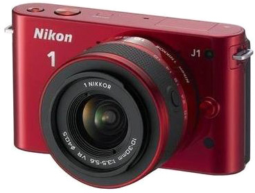 Цифровая фотокамера Nikon 1 J1 Red Kit (10-30 мм f/3.5-5.6 VR)