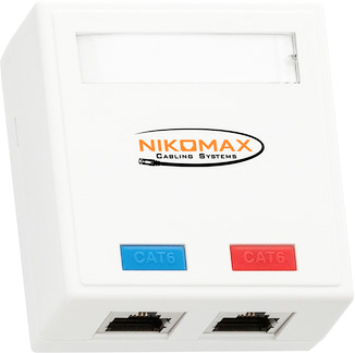 Розетка двойная RJ-45 NIKOMAX ( 5-e кат.)