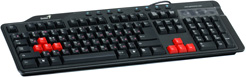 Клавиатура USB Genius G235 игровая, тонкая, влагоустойчивая