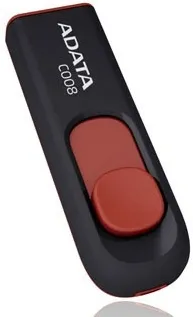 Флеш Диск A-Data 32Gb Classic C008 AC008-32G-RKD USB2.0 красный/черный