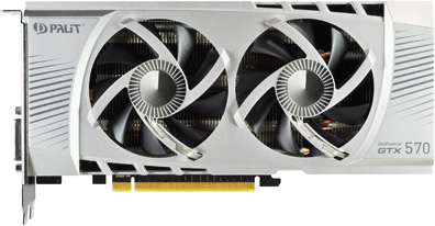 Видеокарта PCI-E NVIDIA GeForce GTX570 Sonic Platinum 1280MB DDR5 Palit, RTL