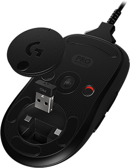Мышь беспроводная Logitech G PRO Wireless Gaming Mouse LIGHTSPEED 100-16000dpi HERO (910-005272)