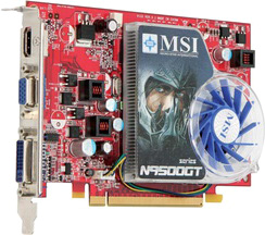 Видеокарта PCI-E NVIDIA GeForce 9600GT 512MB DDR3 MSI N9600GT-MD512   