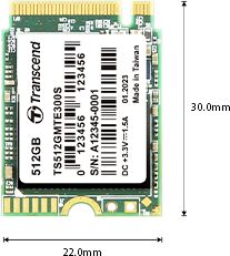 Твердотельный накопитель NVMe 256Gb [TS256GMTE300S] (SSD) Transcend MTE300S