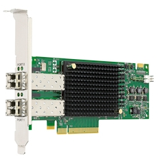 адаптер Broadcom Emulex LPe32002-M2 HBA Dual Port 32Gb Fibre Channel HBA (LPE32002-M2), LP + FH, transivers included