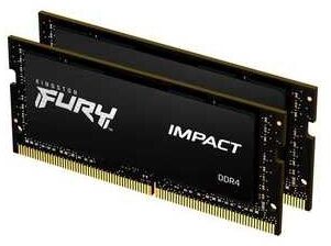 Kingston DRAM 16GB 3200MHz DDR4 CL20 SODIMM (Kit 2x8Gb) FURY Impact KF432S20IBK2/16