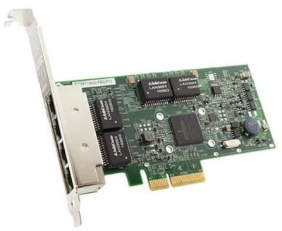 Контроллер DELL Broadcom 5719 QP 1Gb Network Interface Card, Low Profile,CusKit (W0N4T) (analog 540-11147)